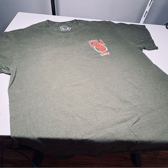 CVLA Japanese Tilly’s Make Your Own Luck green Graphic T-Shirt - Picture 1 of 4